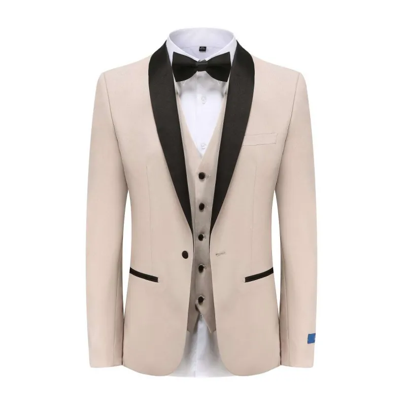 Men's 3-Piece Shawl Lapel Slim Fit Tuxedo Set sold by Daily Haute
