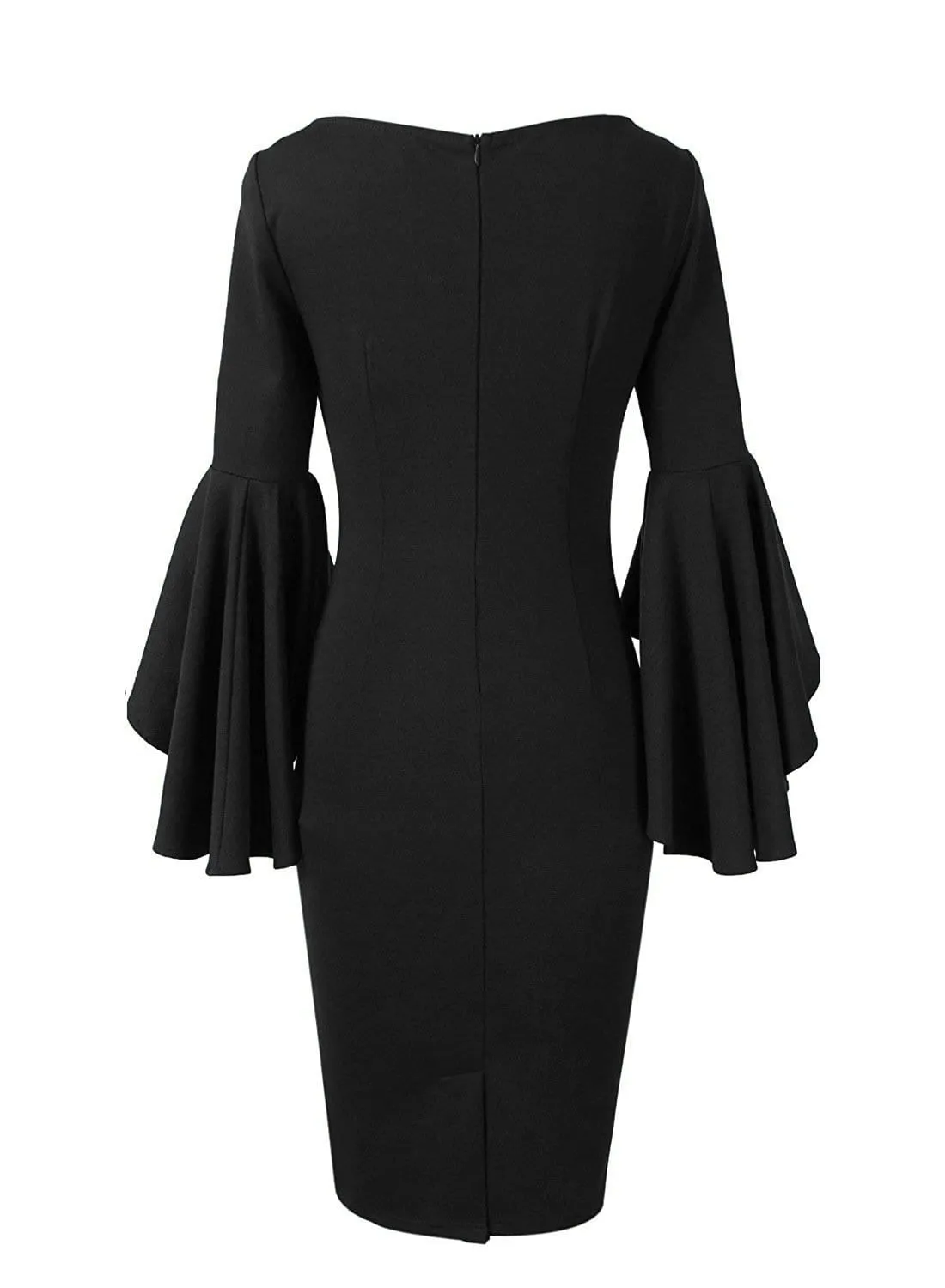 Haute Edition Women's Bell Sleeves Cocktail Party Dress sold by Daily Haute product image thumbnail 3