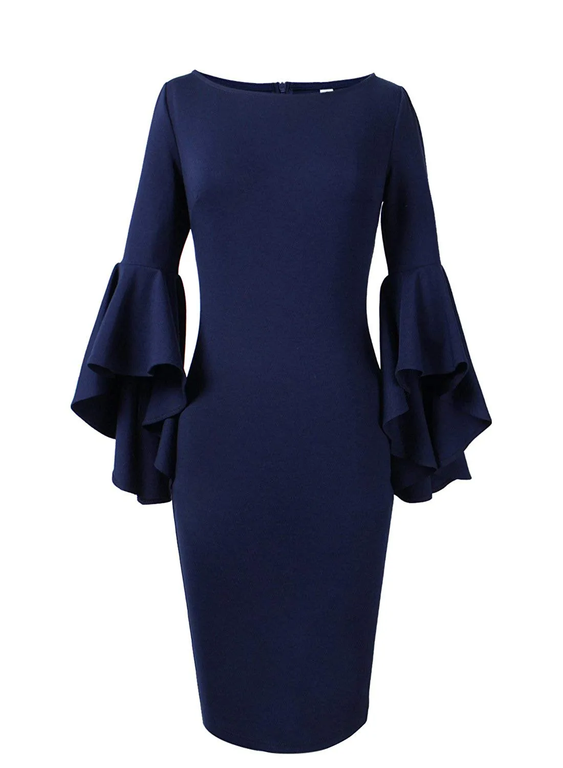 Haute Edition Women's Bell Sleeves Cocktail Party Dress sold by Daily Haute product image thumbnail 5