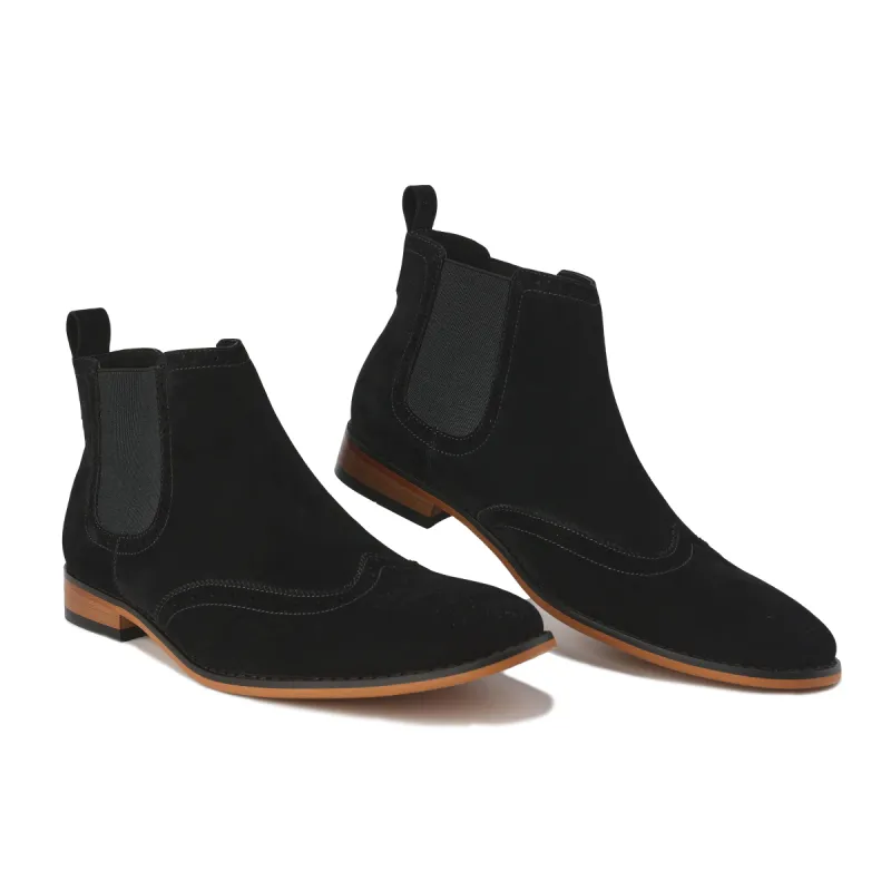 Gino Vitale Men's Slip On Wing Tip Chelsea Boots sold by Daily Haute