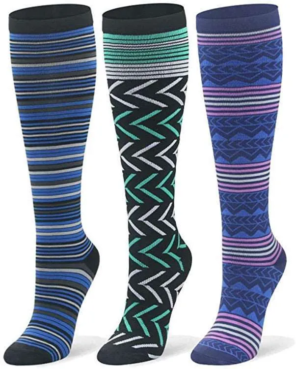 Braveman Print Knee-High Recovery Compression Socks (3-Pack or 6-Pack) sold by Daily Haute product image thumbnail 4