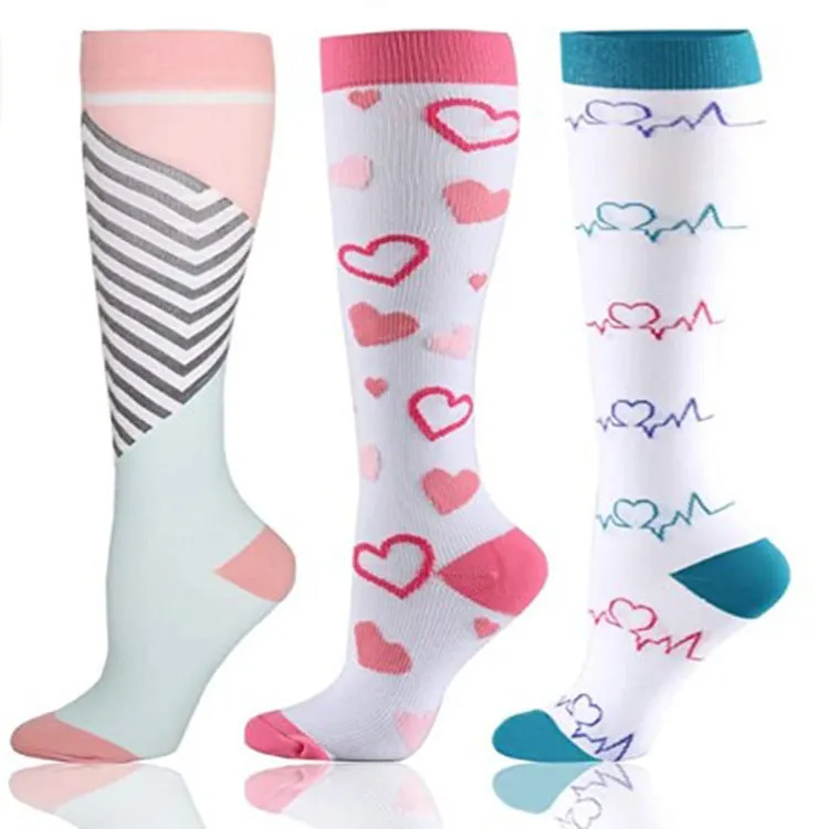 Braveman Print Knee-High Recovery Compression Socks (3-Pack or 6-Pack) sold by Daily Haute product image thumbnail 3