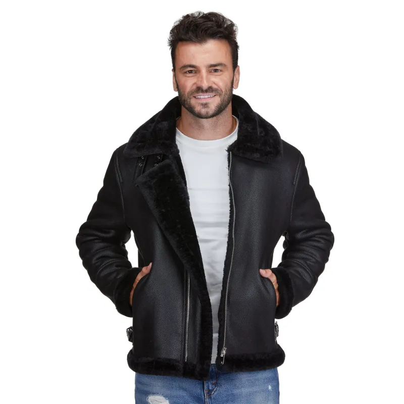 Braveman Faux Shearling Bomber Jacket sold by Daily Haute