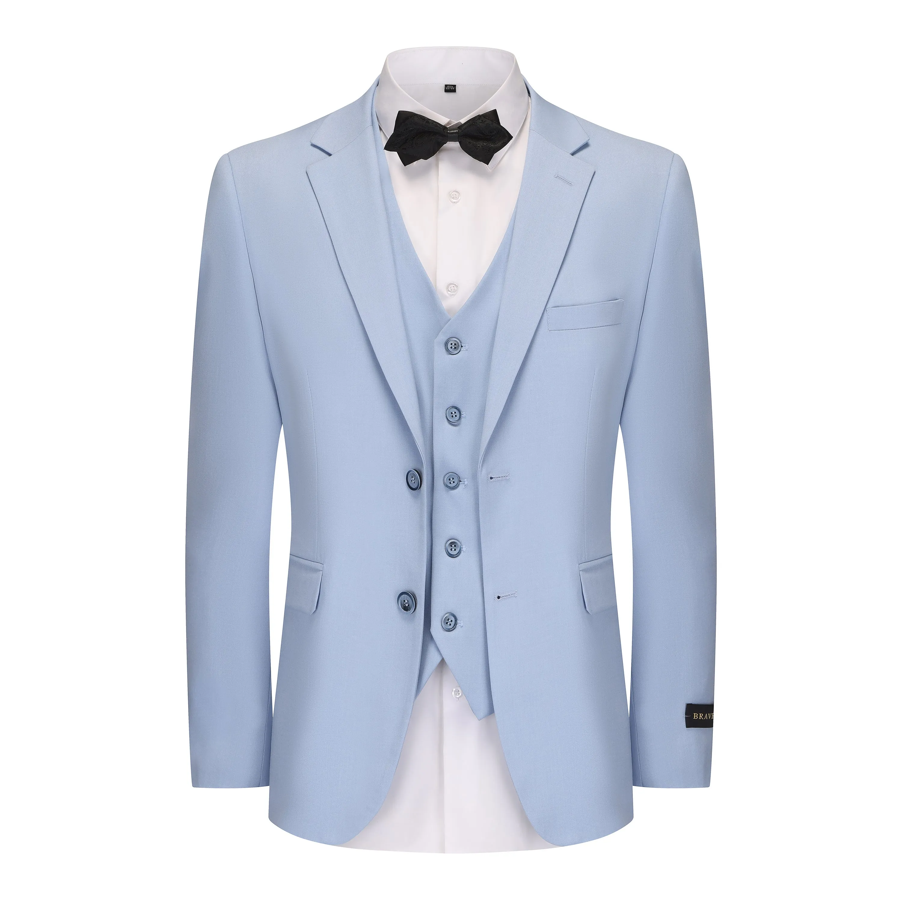 Men's 3-Piece Classic Fit Performance Stretch Suit sold by Daily Haute product image thumbnail 4