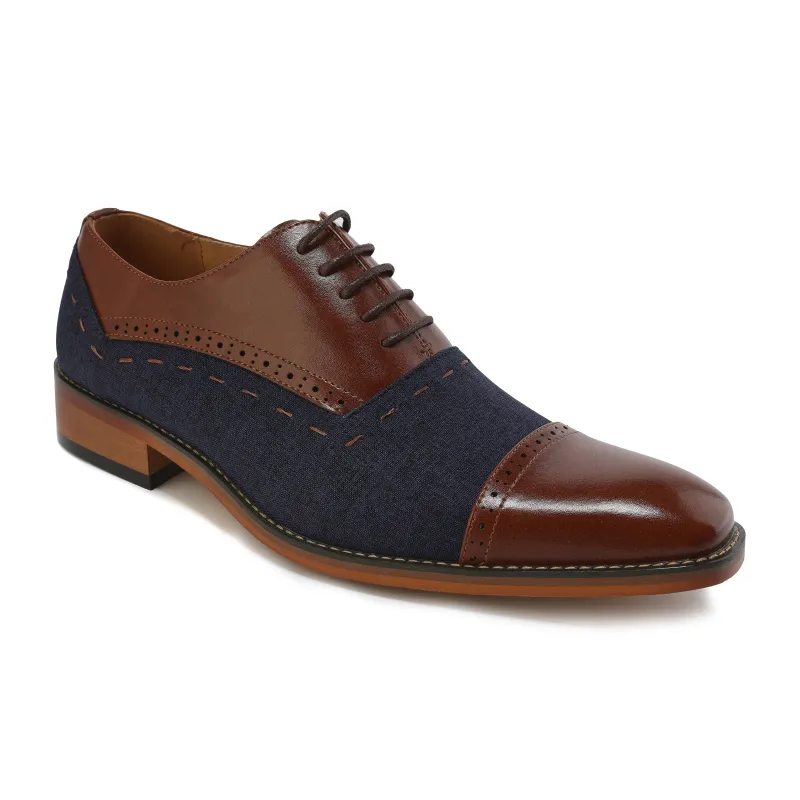 Gino Vitale Lace-Up Cap Toe Oxford sold by Daily Haute
