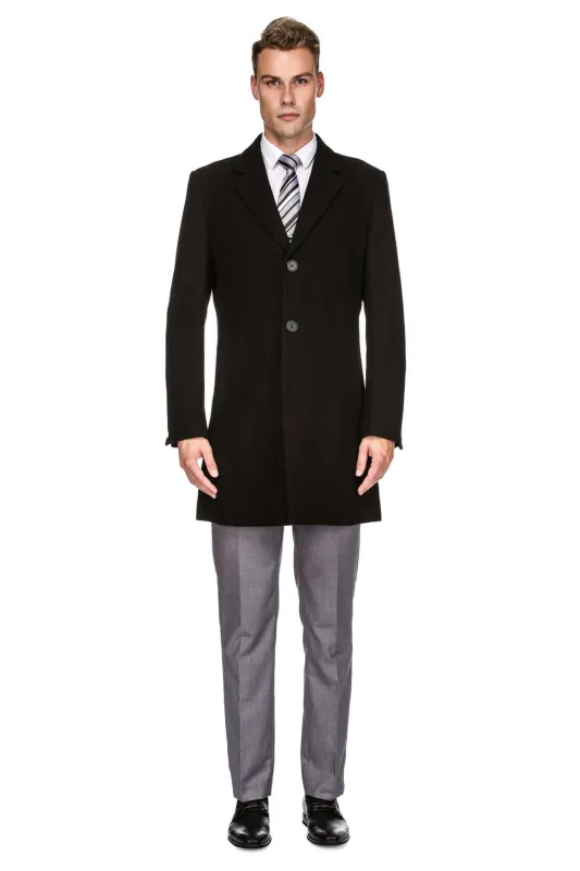 Men's Tailored Wool Blend Walker Car Coat made by Daily Haute