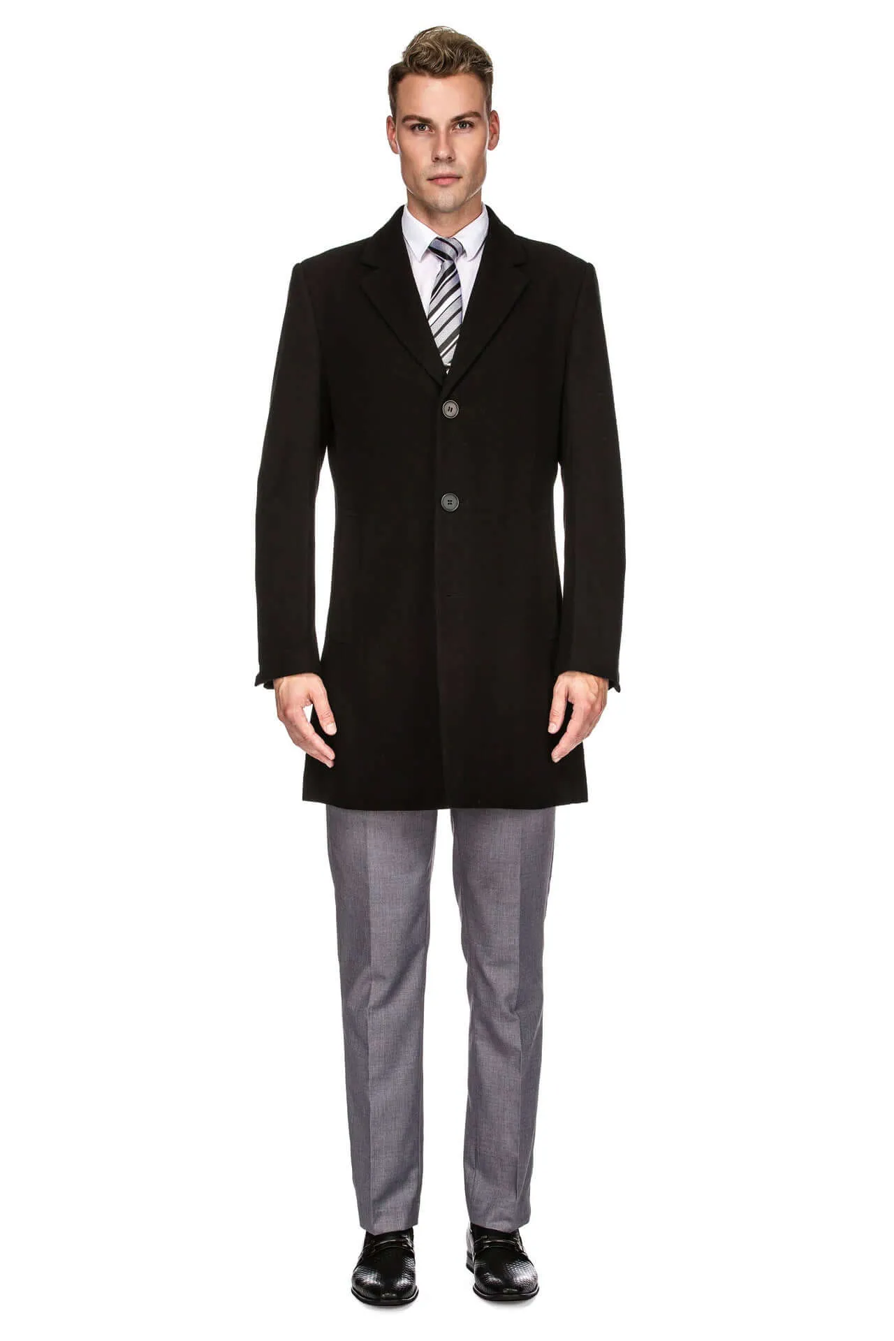 Men's Tailored Wool Blend Walker Car Coat sold by Daily Haute