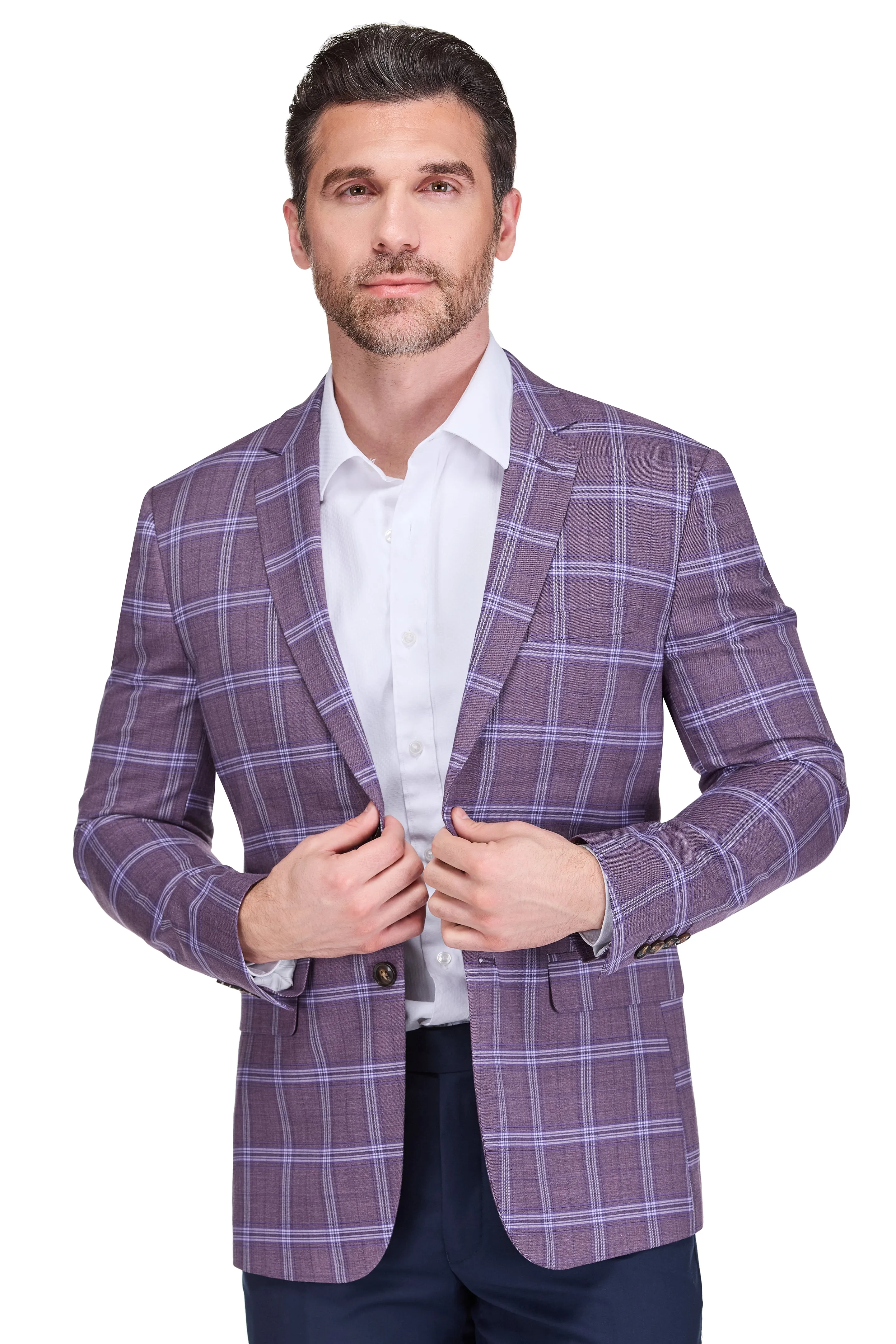 Men's Plaid Slim Fit Sportcoat sold by Daily Haute product image thumbnail 2