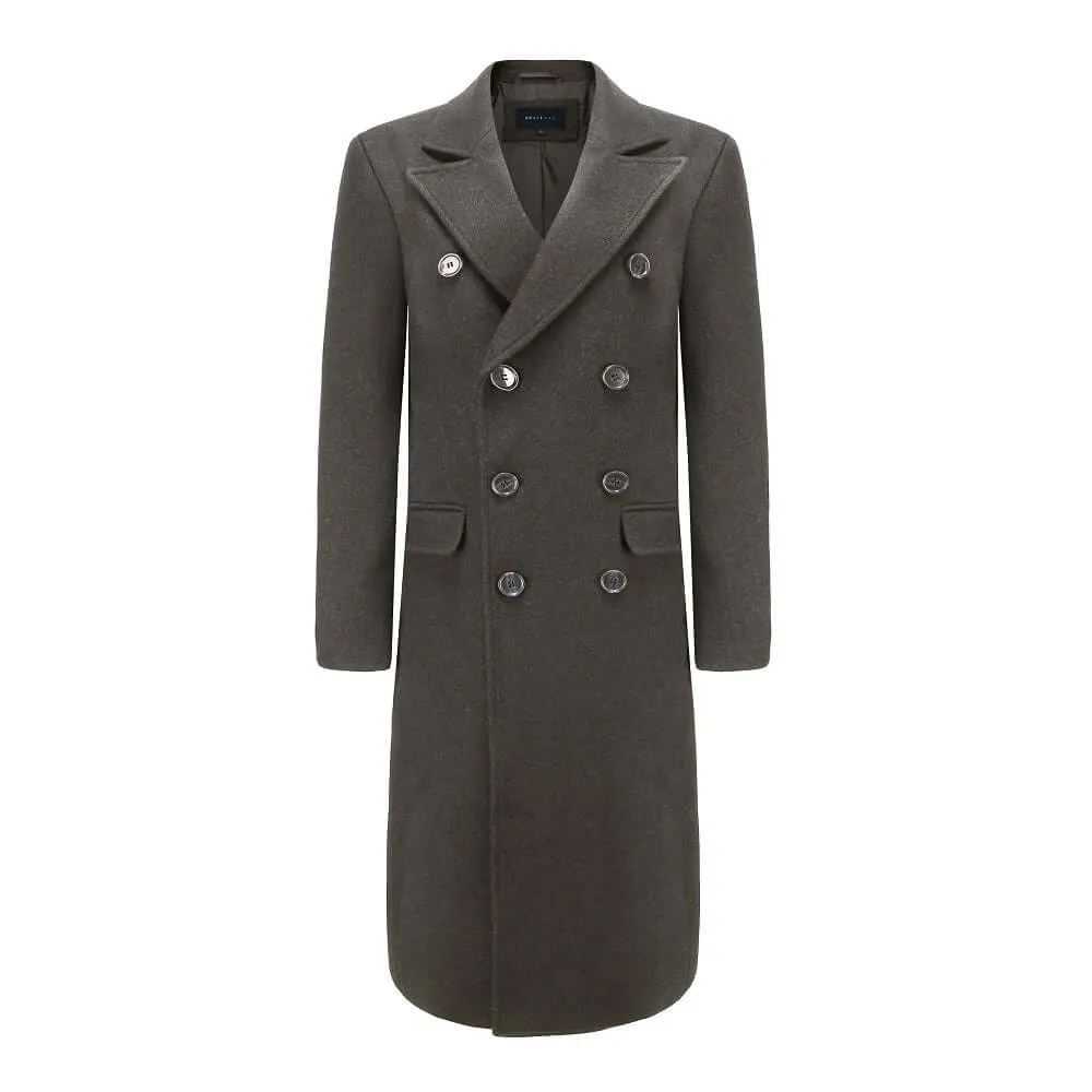 Men's Double-Breasted Wool Blend Overcoat sold by Daily Haute product image thumbnail 3
