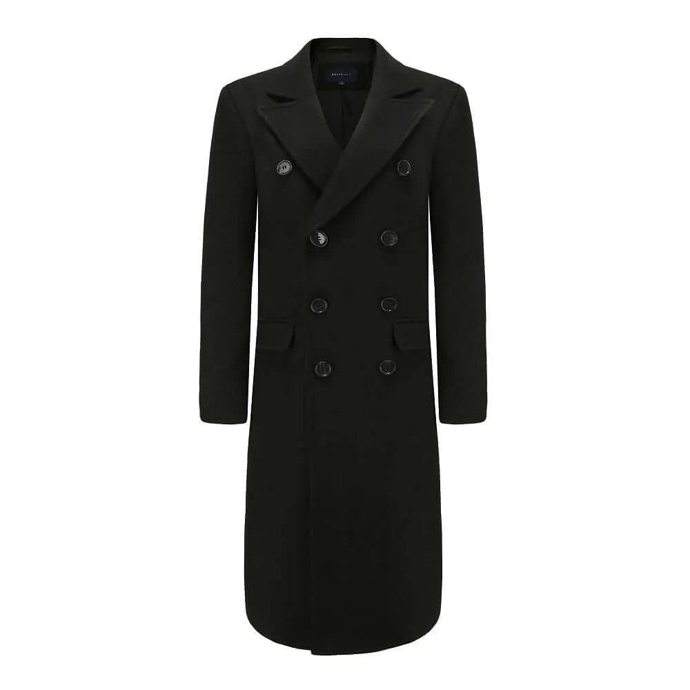 Men's Double-Breasted Wool Blend Overcoat sold by Daily Haute