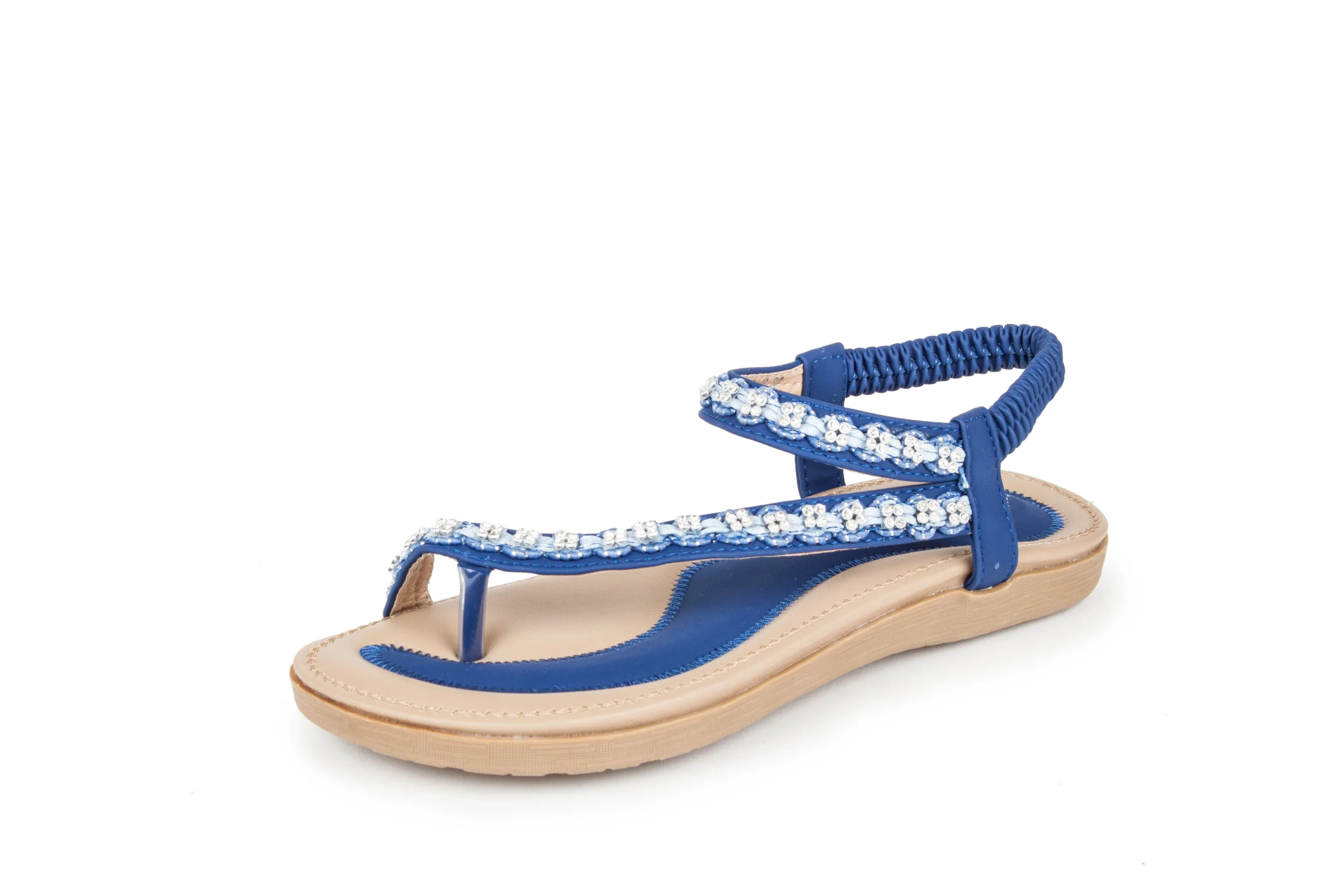 Haute editon Women's Crystal Bohemian Beaded Comfort Sandals sold by Daily Haute product image thumbnail 3