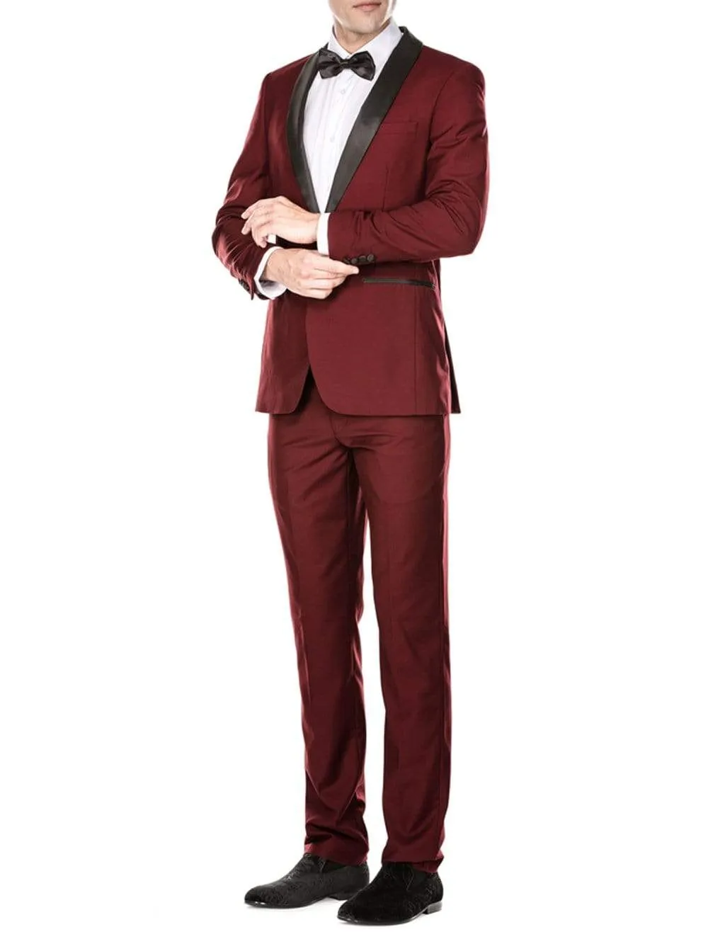 Men's Slim Fit Shawl Lapel Tuxedo sold by Daily Haute product image thumbnail 2