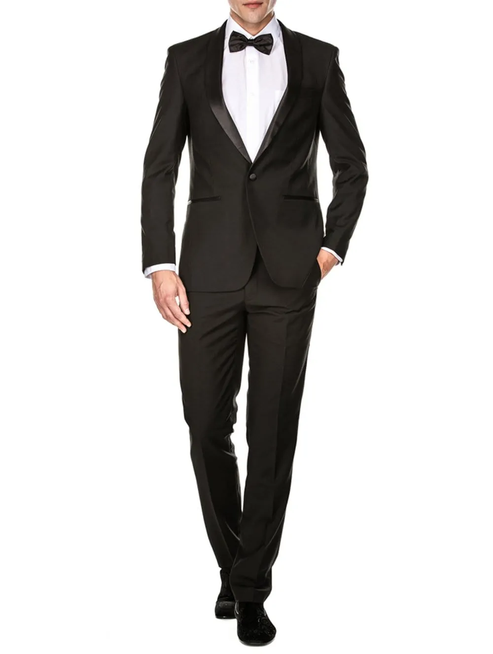 Men's Slim Fit Shawl Lapel Tuxedo sold by Daily Haute product image thumbnail 3