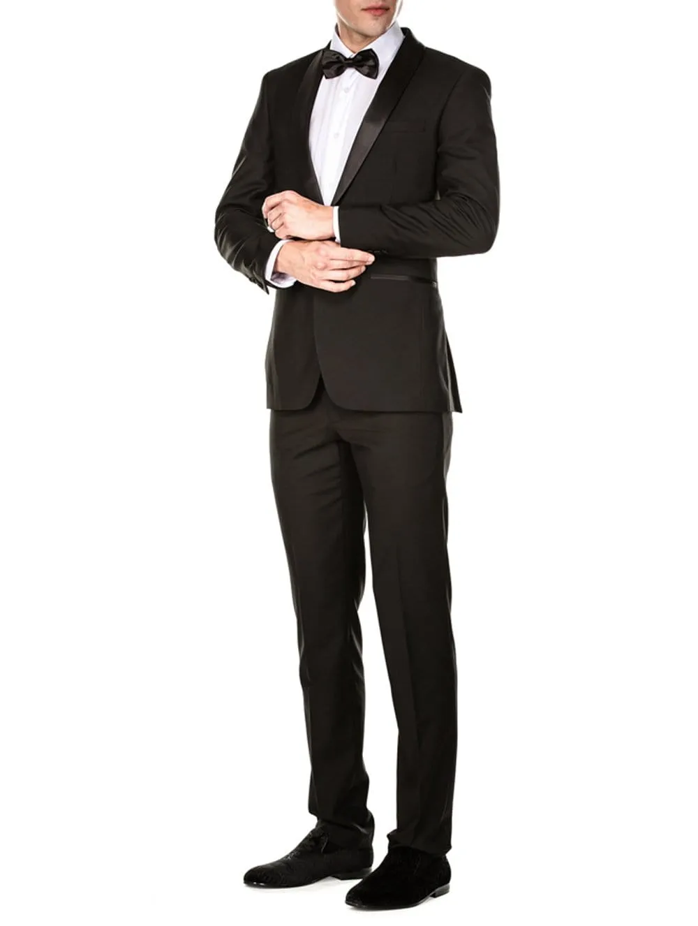 Men's Slim Fit Shawl Lapel Tuxedo sold by Daily Haute product image thumbnail 4