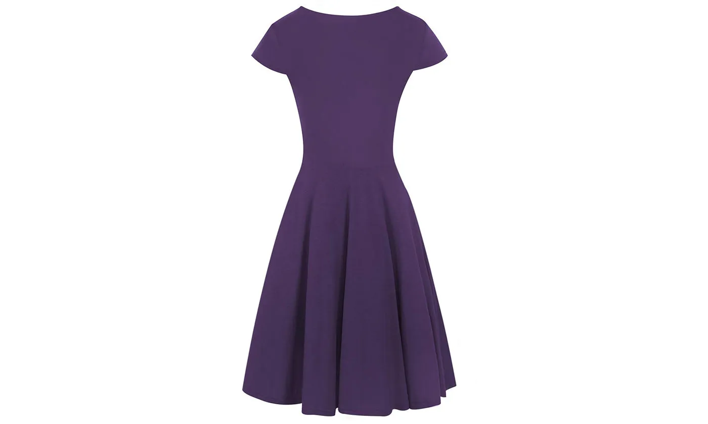Haute Edition Women's Solid V-Neck Skater Dress sold by Daily Haute product image thumbnail 5
