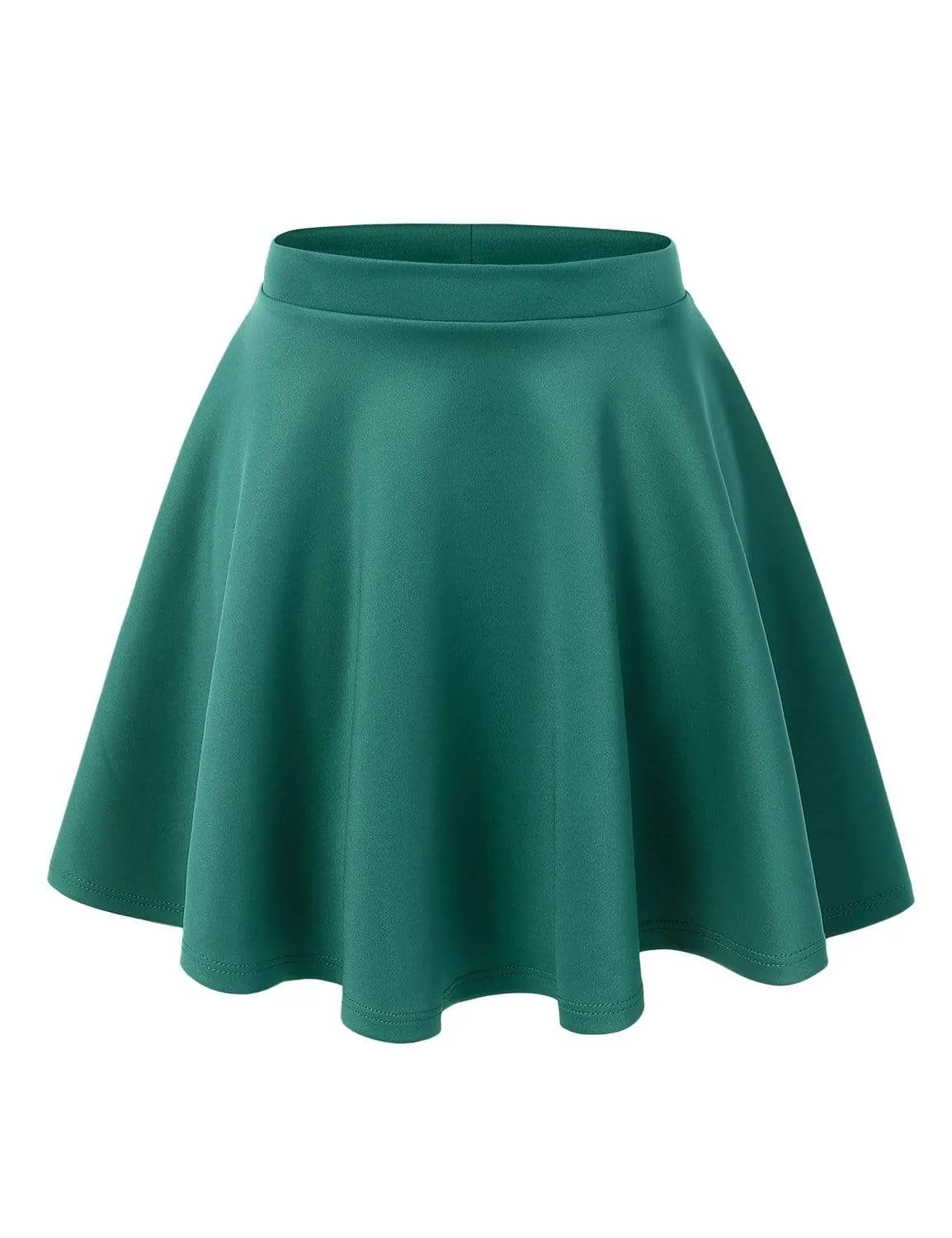 Women's Basic Versatile Stretchy Flared Casual Mini Skater Skirt sold by Daily Haute product image thumbnail 5