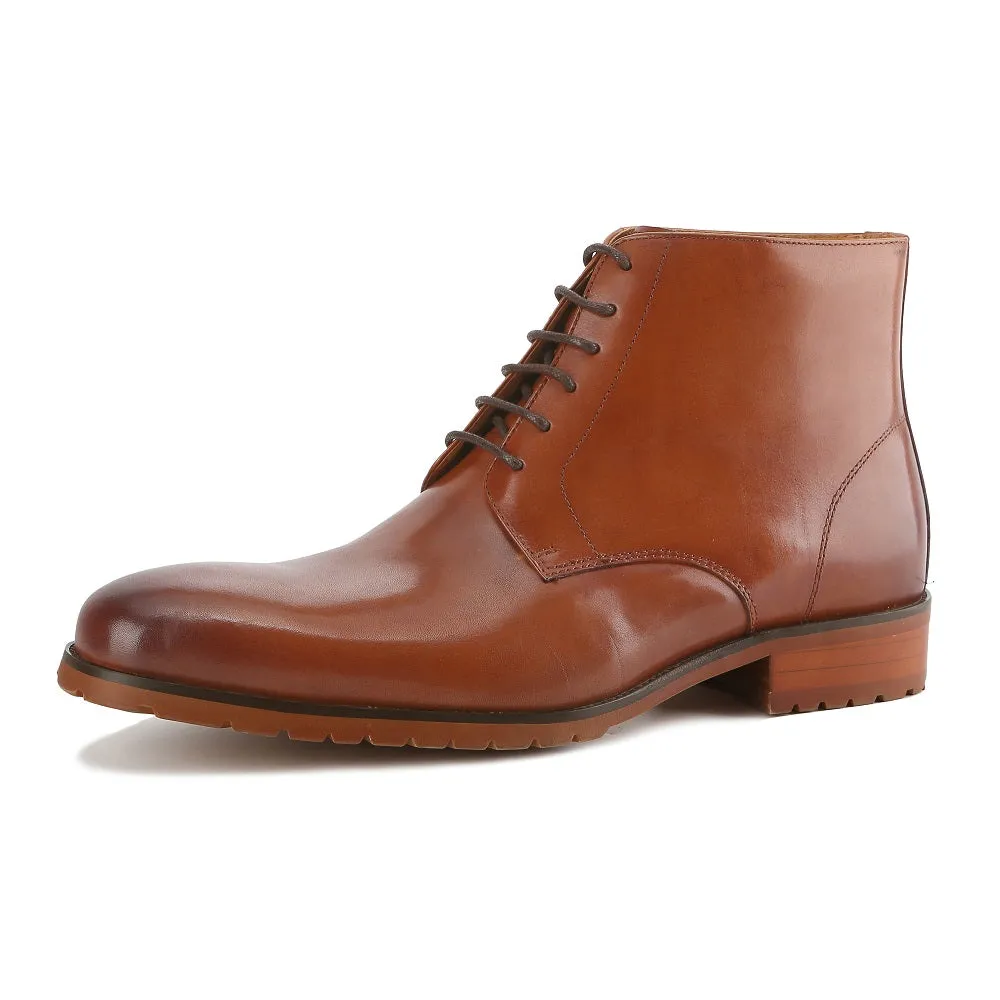 Gino Vitale Men's Handcrafted Genuine Leather Lace-Up Dress Boot sold by Daily Haute product image thumbnail 5