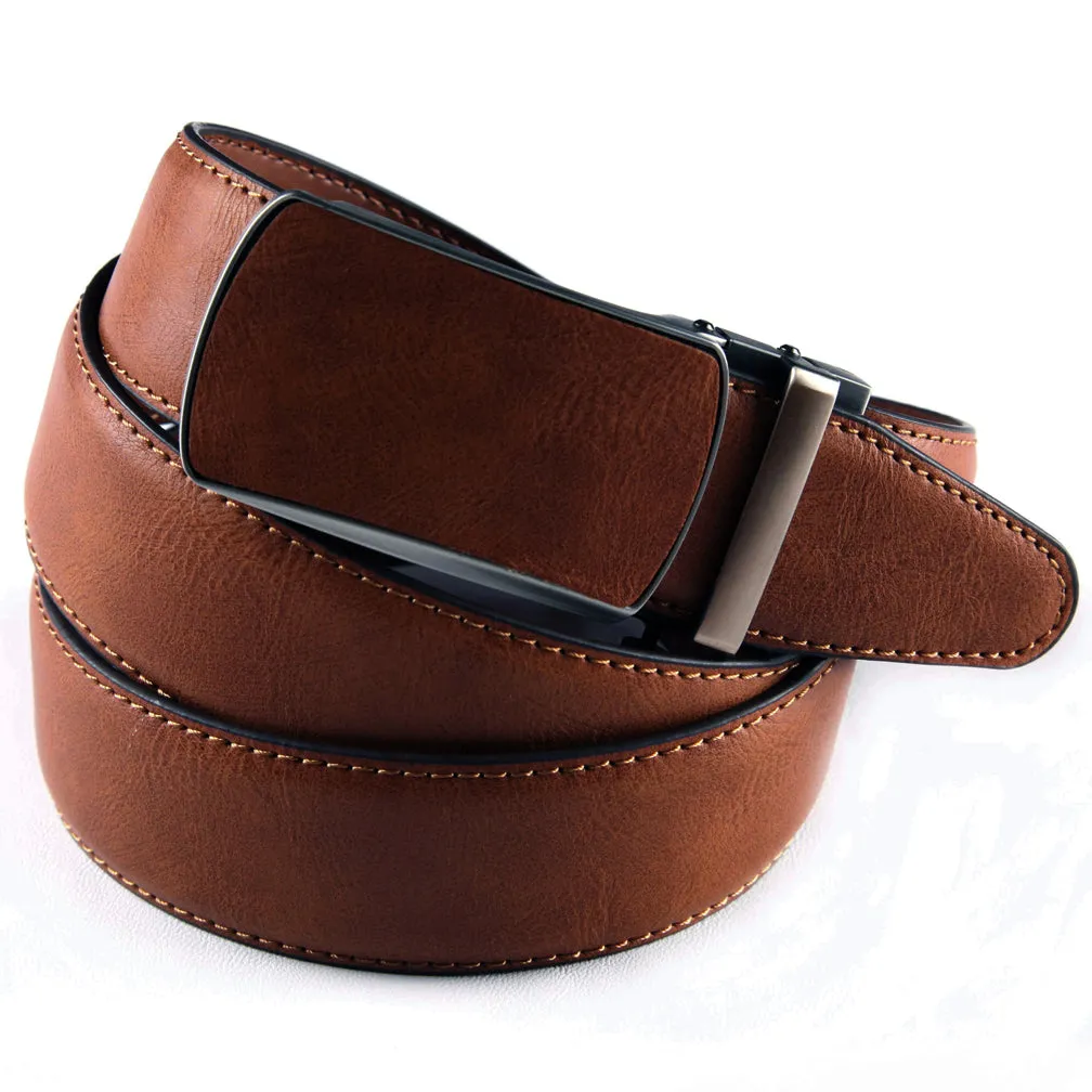 Men's Bonded Leather Ratchet Belt sold by Daily Haute product image thumbnail 2