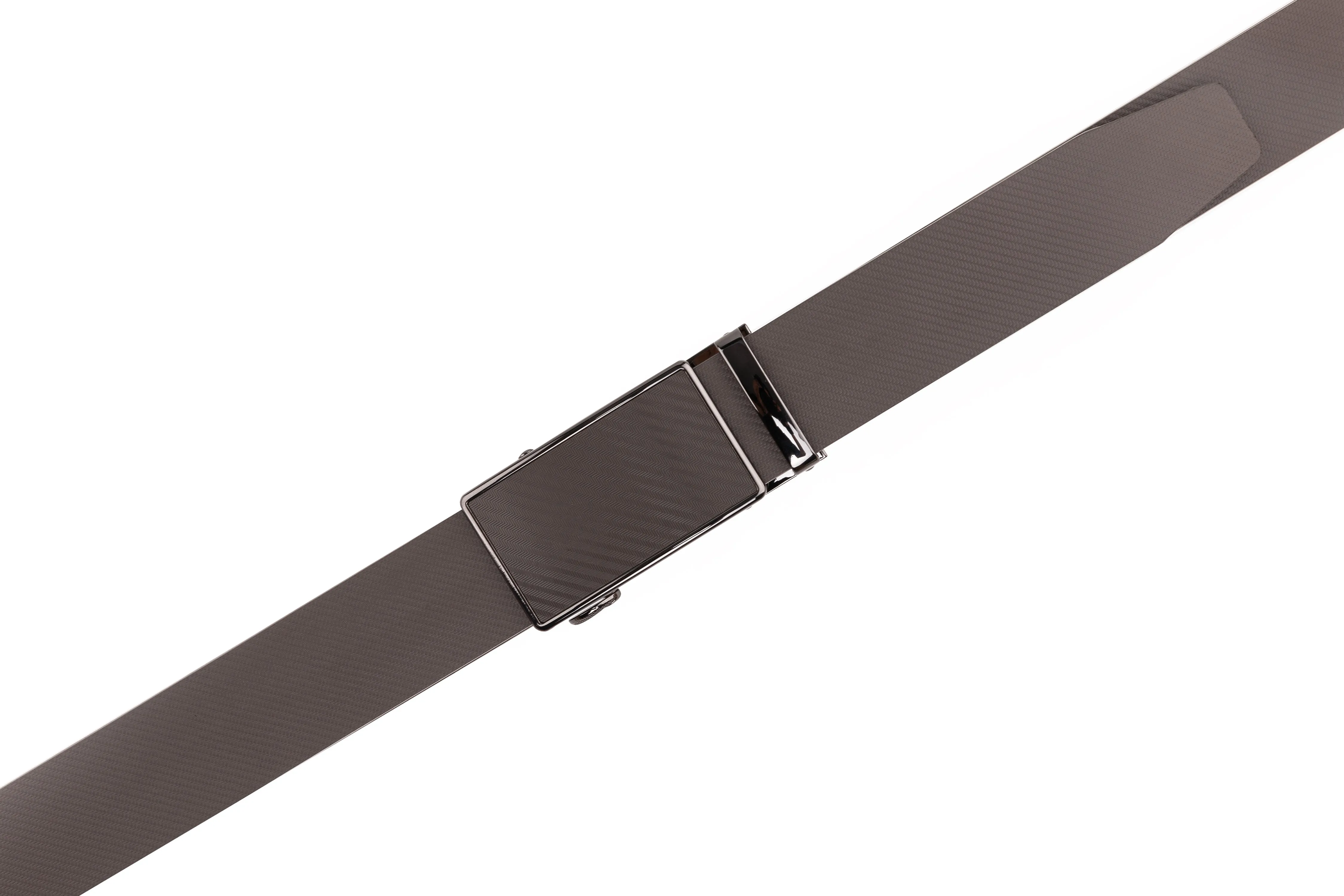 Men's Sliding Buckle Adjustable Leather Ratchet Belt sold by Daily Haute product image thumbnail 3