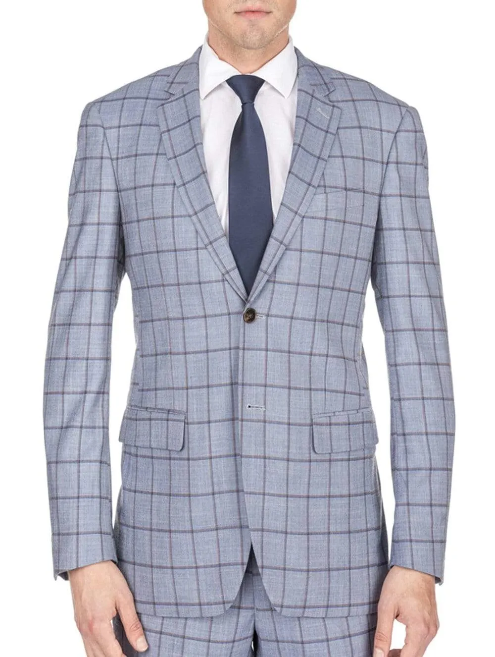 Men's Window Pane Slim Fit Suits sold by Daily Haute product image thumbnail 2
