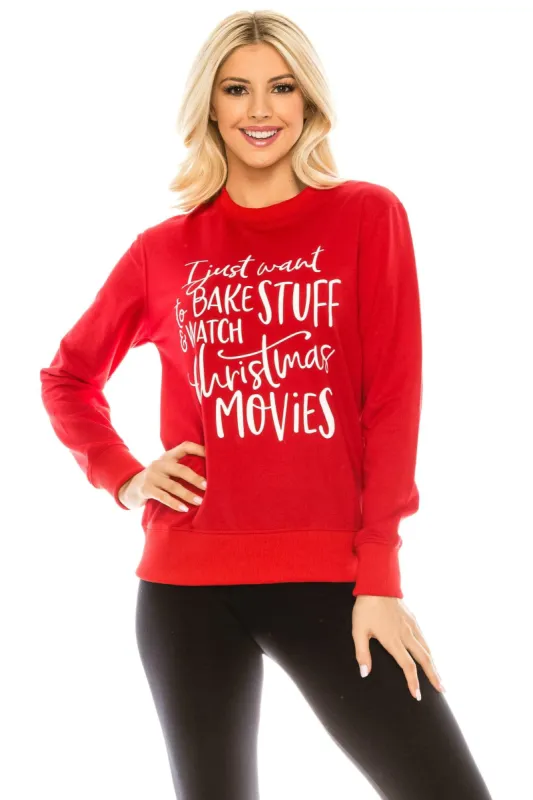 Holiday Christmas Baking Themed Sweatshirt with Bonus Oven Mitt and Potholder Gift Set sold by Daily Haute