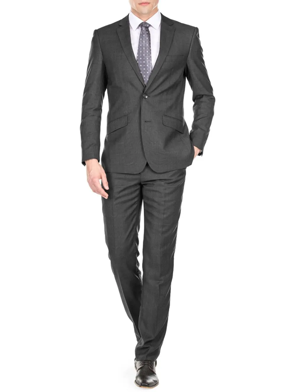 Light Glen Check Men's Slim Fit 2PC Suit sold by Daily Haute