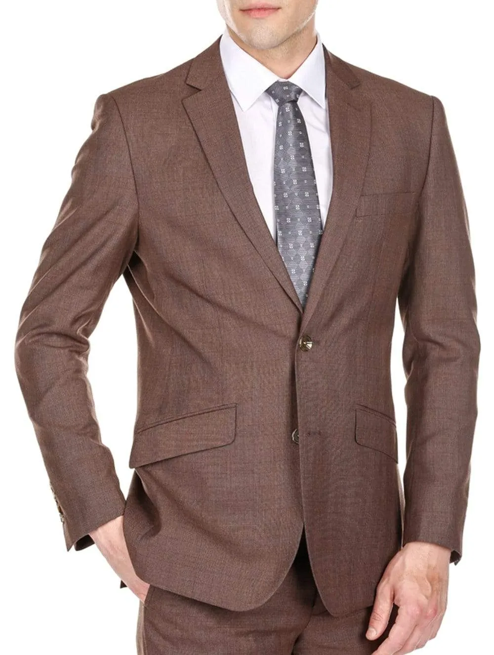 Light Glen Check Men's Slim Fit 2PC Suit sold by Daily Haute product image thumbnail 5
