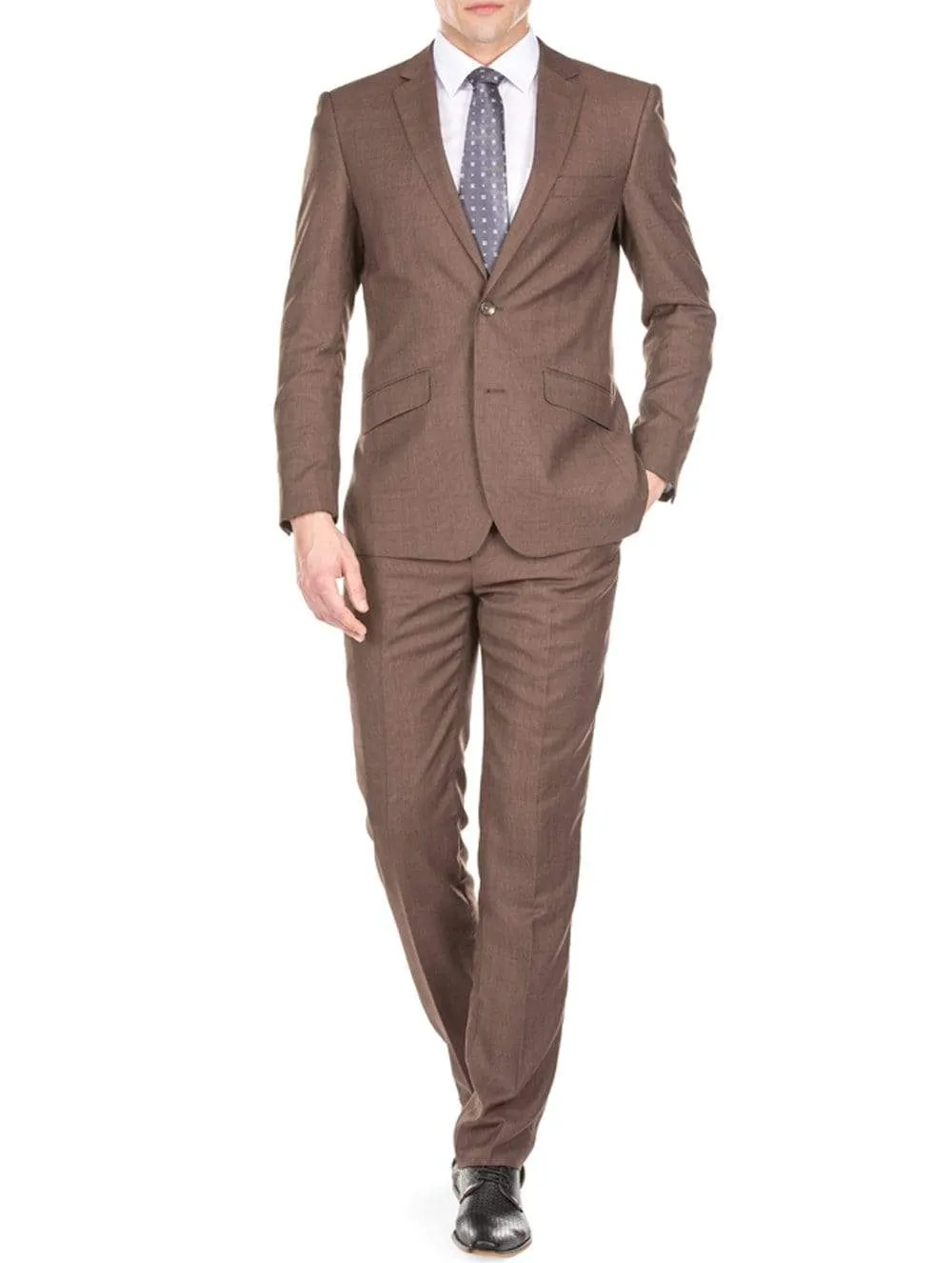 Light Glen Check Men's Slim Fit 2PC Suit sold by Daily Haute product image thumbnail 4