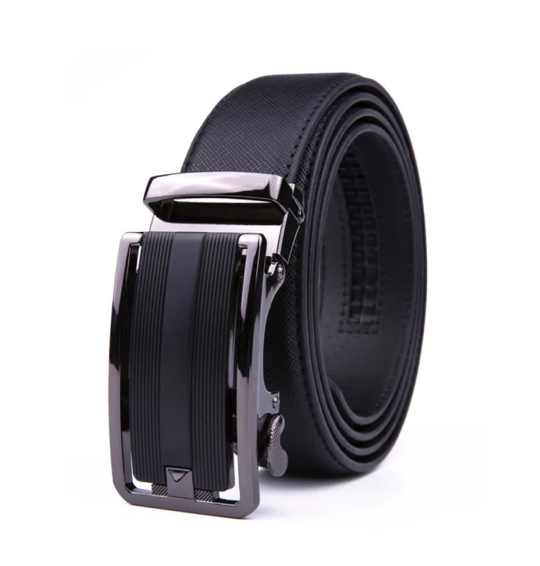 Braveman Men's Automatic Ratchet Buckle Leather Dress Belt sold by Daily Haute
