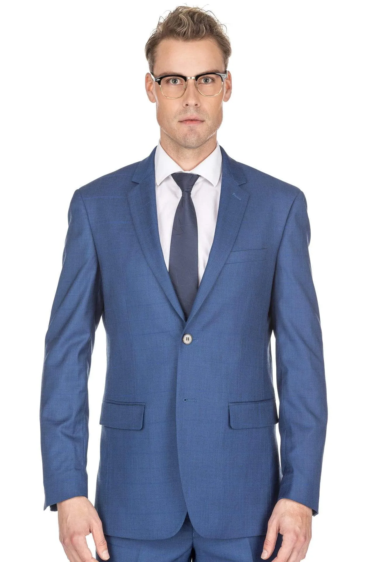 Men's Check Slim Fit Suits sold by Daily Haute product image thumbnail 3