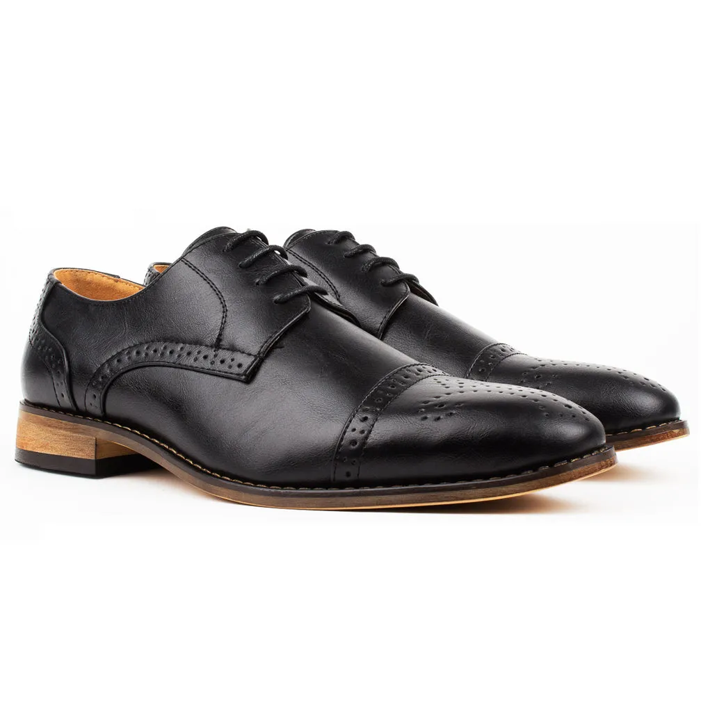 UV Signature Men's Cap Toe Brogue Lace-up Dress Shoes sold by Daily Haute product image thumbnail 2