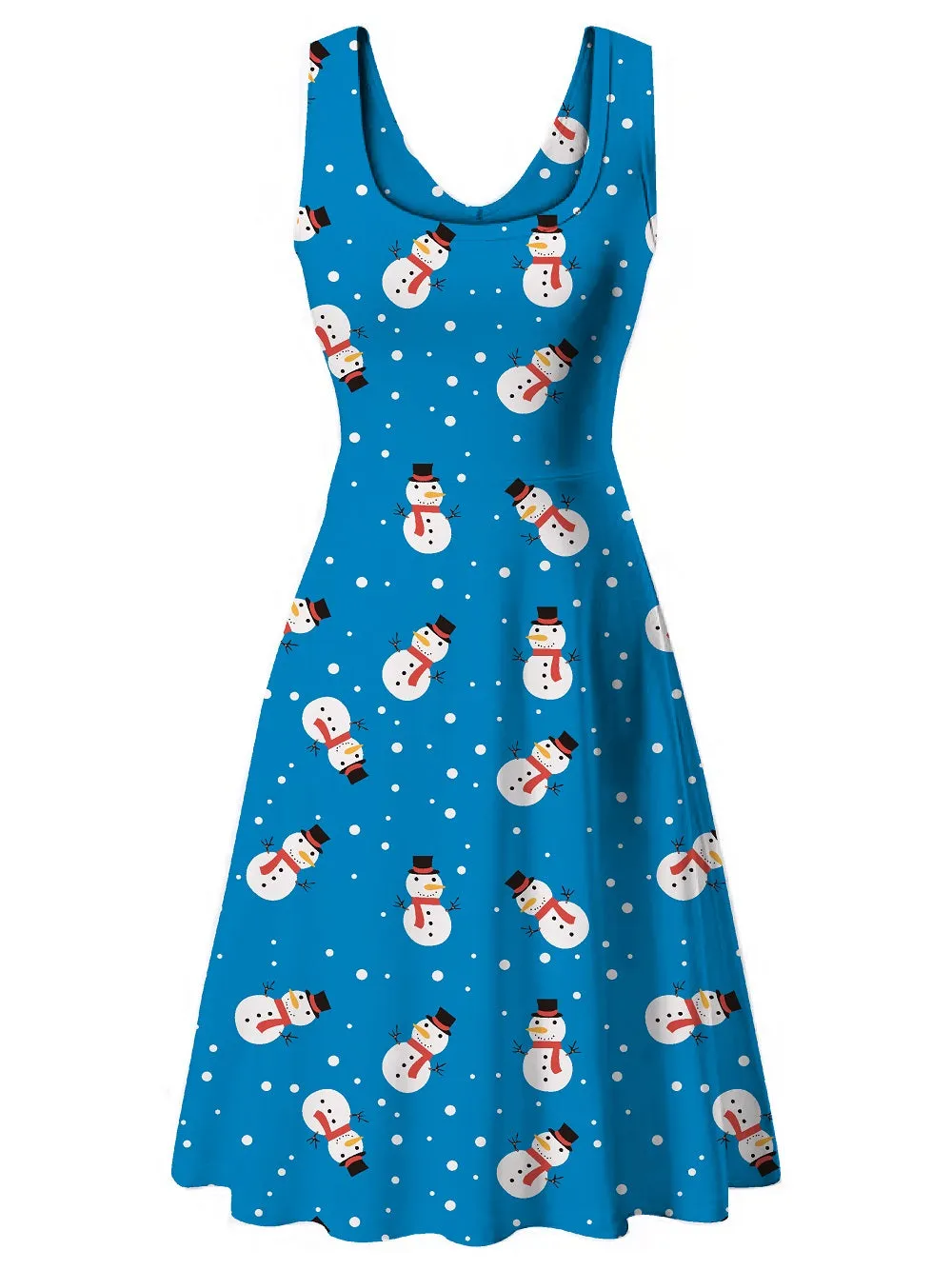Haute Edition Women's Christmas Holiday Print Flared Skater Dress sold by Daily Haute product image thumbnail 3