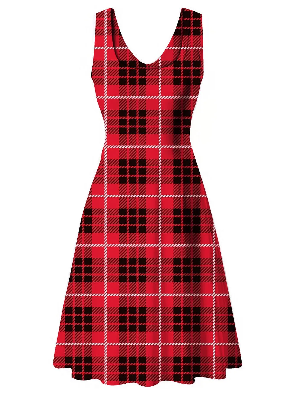 Haute Edition Women's Christmas Holiday Print Flared Skater Dress sold by Daily Haute product image thumbnail 2