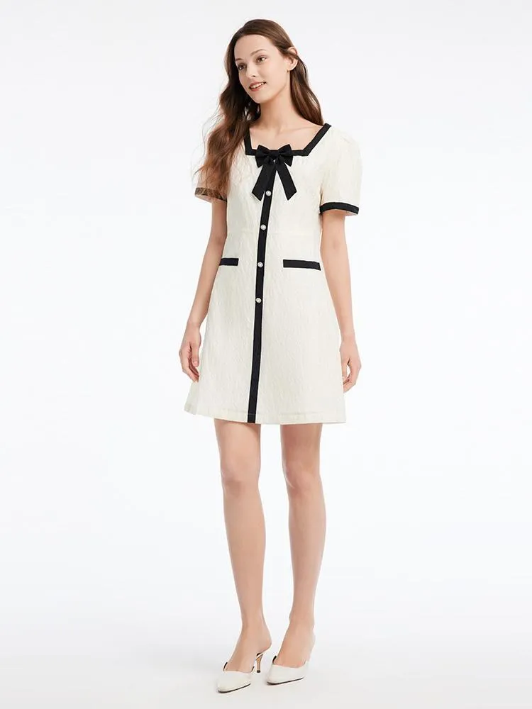 Chic Jacquard Mini Dress sold by Goelia product image thumbnail 3
