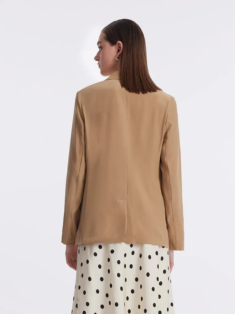 22 Momme Mulberry Silk Detachable Double-Layer Women Blazer sold by Goelia product image thumbnail 4