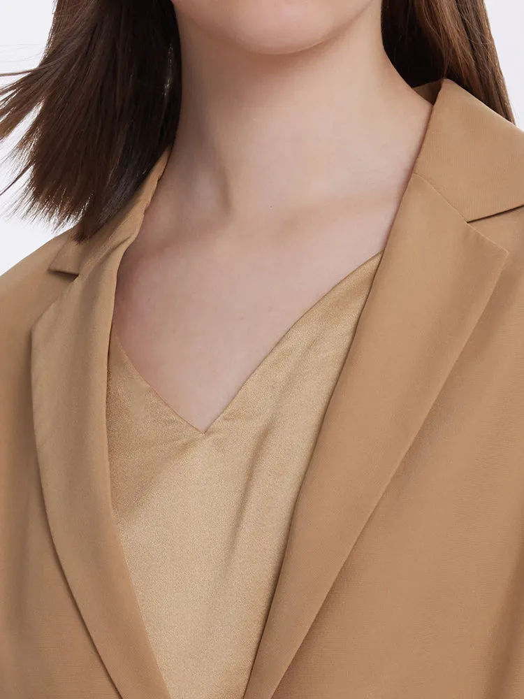 22 Momme Mulberry Silk Detachable Double-Layer Women Blazer sold by Goelia product image thumbnail 5