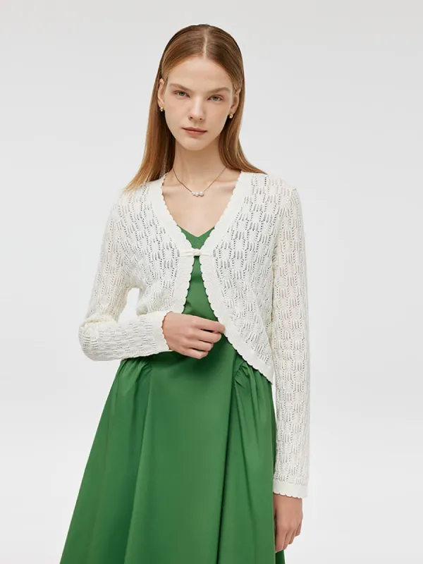 New Chinese-Style Openwork Women Cardigan sold by Goelia