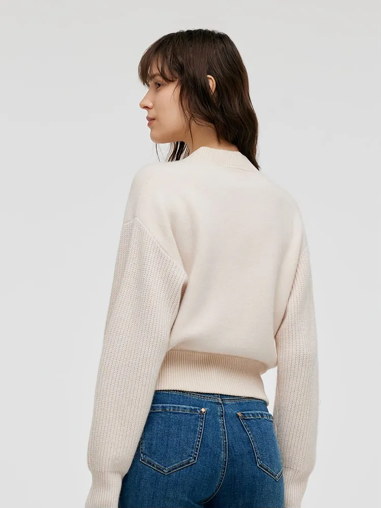 Wool Collarless Zip-Up Women Jacket sold by Goelia product image thumbnail 3