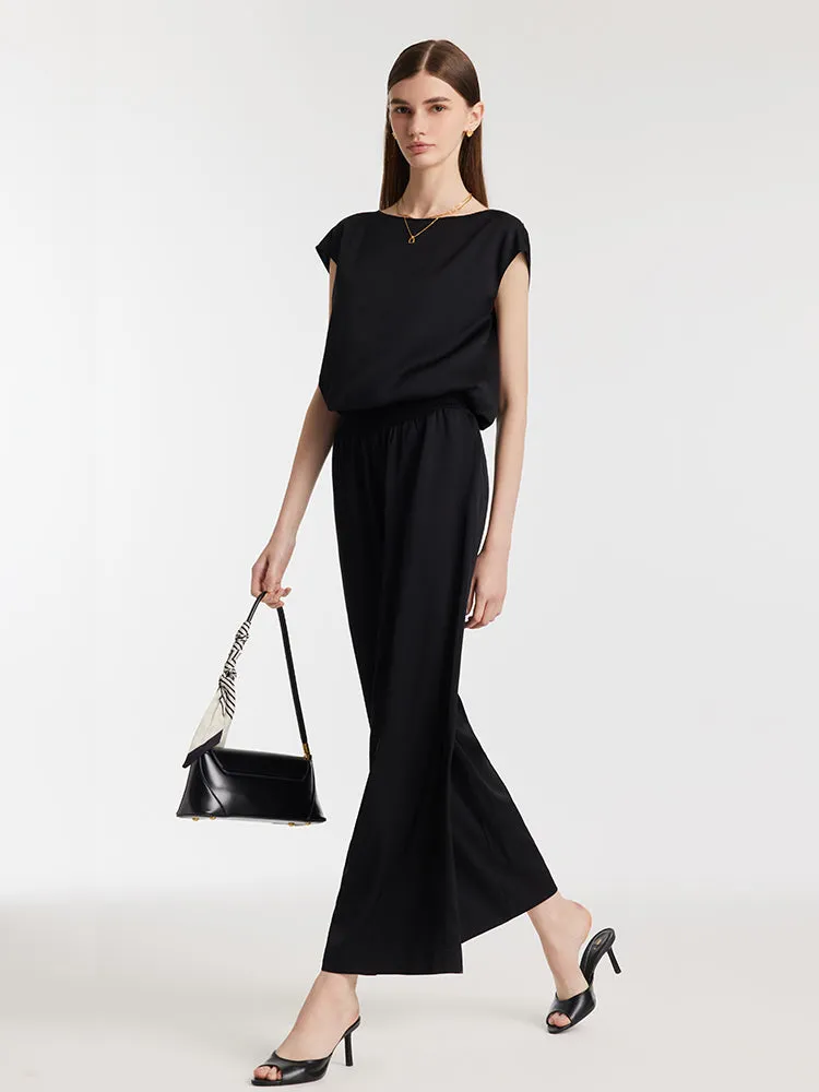 22 Momme Mulberry Silk Women Wide Leg Pants sold by Goelia product image thumbnail 3