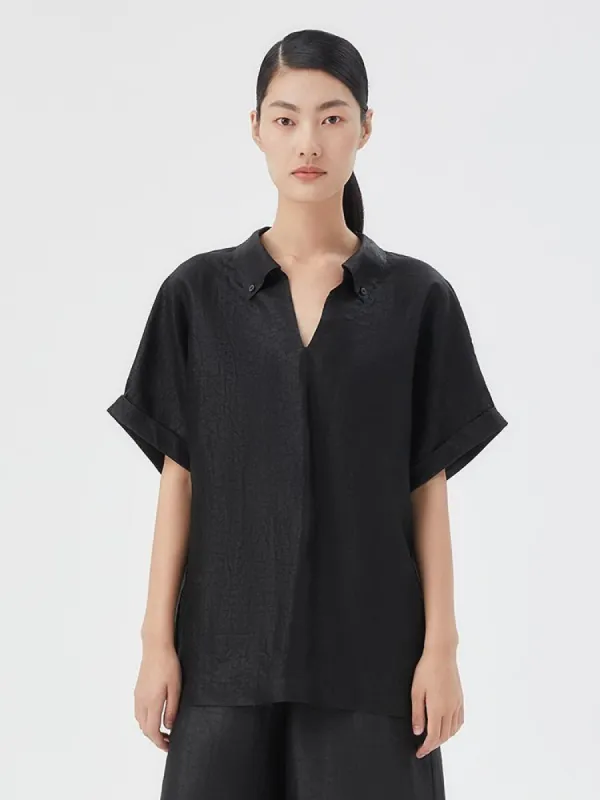 18 Momme Xiang Yun Silk Women Shirt sold by Goelia