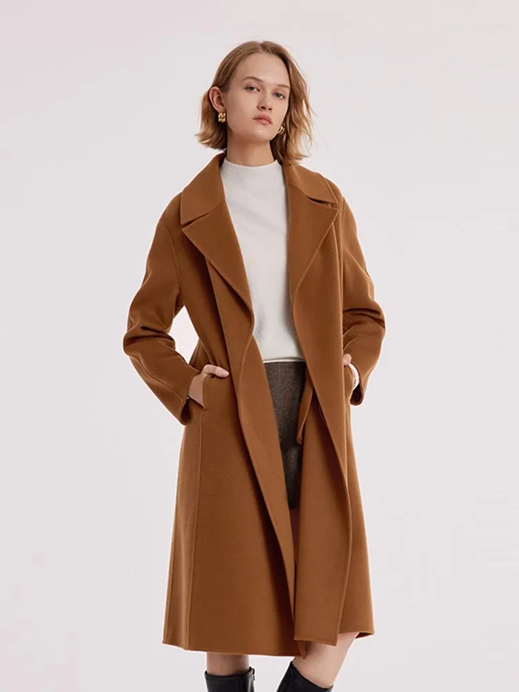 Wool And Cashmere Double-Faced Women Coat sold by Goelia product image thumbnail 3