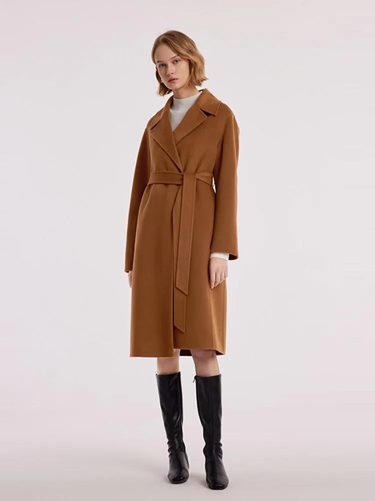 Wool And Cashmere Double-Faced Women Coat sold by Goelia product image thumbnail 2