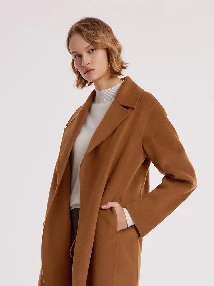 Wool And Cashmere Double-Faced Women Coat sold by Goelia product image thumbnail 5