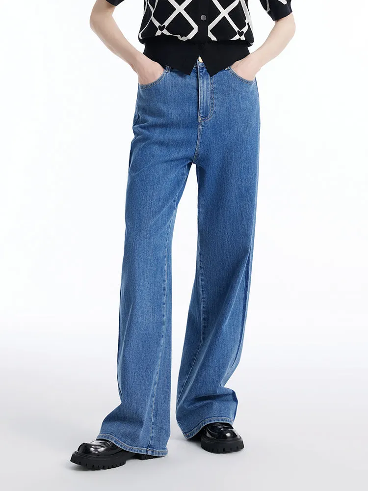 Denim Loose Straight Women Jeans sold by Goelia