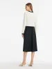 Contrast Trim Cardigan And Vest Dress Two-Piece Set sold by Goelia