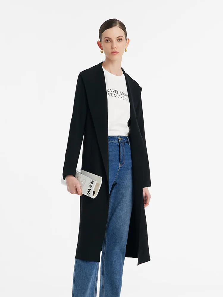 Triacetate Women Trench Coat With Belt sold by Goelia product image thumbnail 5