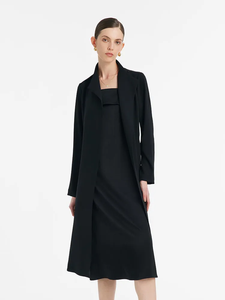 Triacetate Women Trench Coat With Belt sold by Goelia product image thumbnail 3