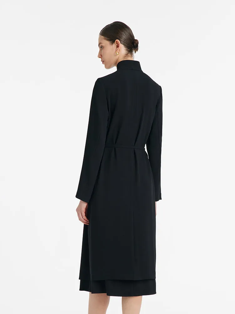 Triacetate Women Trench Coat With Belt sold by Goelia product image thumbnail 4