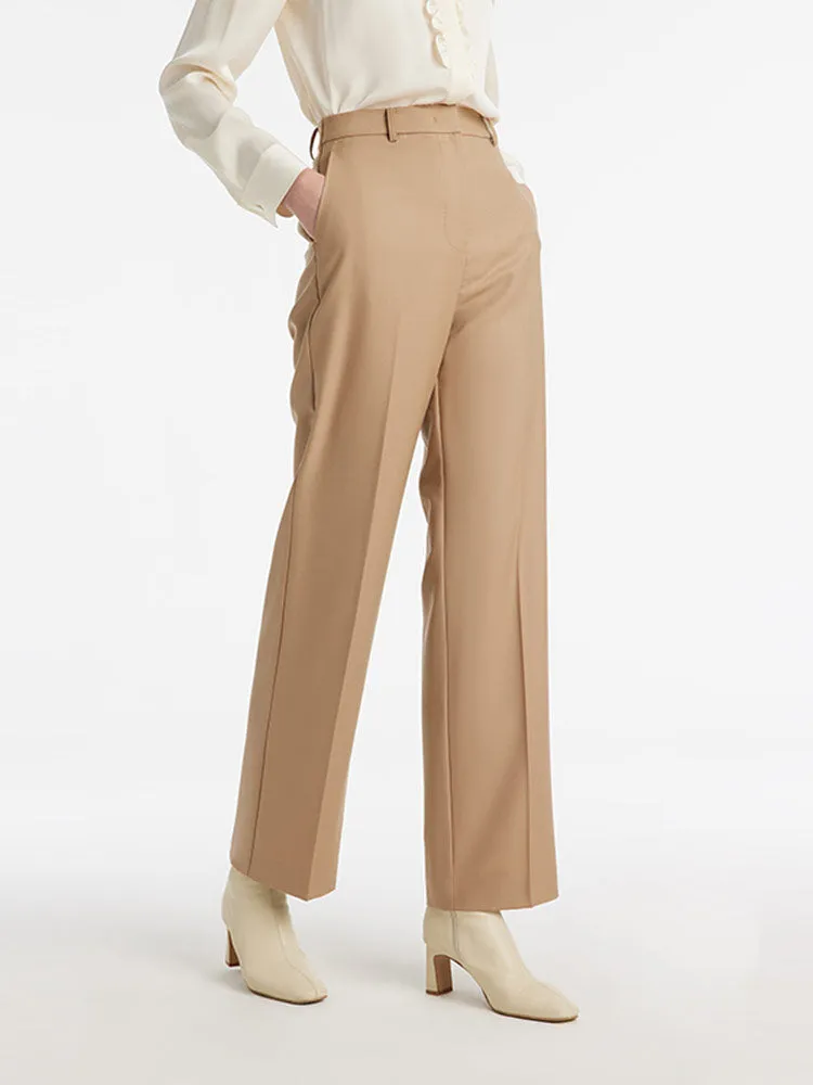 Worsted Wool Straight Women Pants sold by Goelia product image thumbnail 4