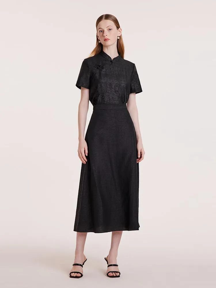 Xiang Yun Silk A-line Waisted Women Skirt sold by Goelia product image thumbnail 2